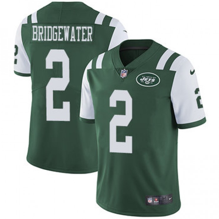 Nike Jets #2 Teddy Bridgewater Green Team Color Youth Stitched NFL Vapor Untouchable Limited Jersey