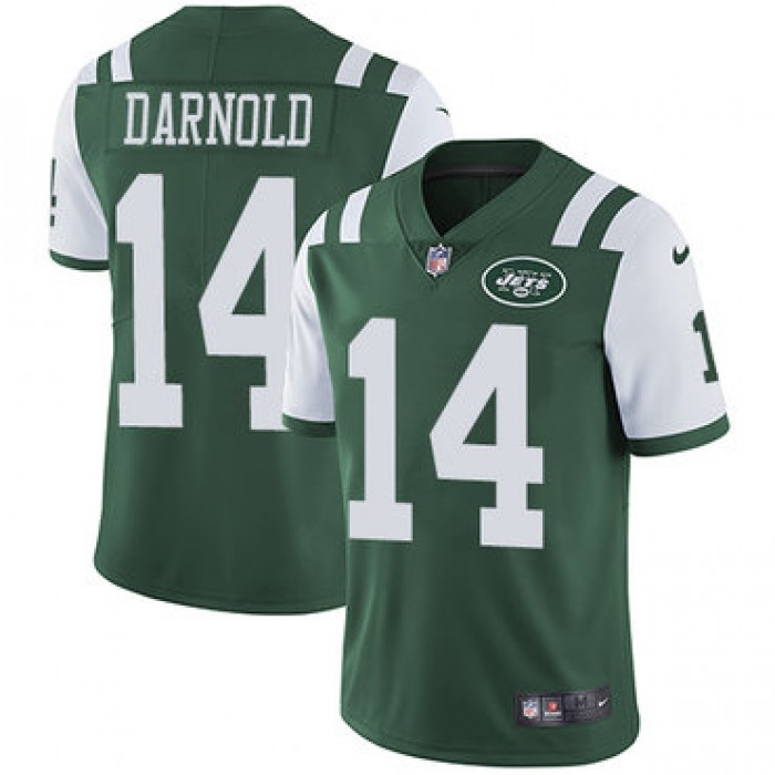 Nike Jets #14 Sam Darnold Green Team Color Youth Stitched NFL Vapor Untouchable Limited Jersey