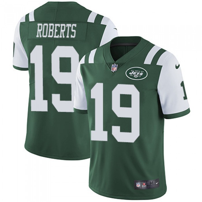 Nike Jets #19 Andre Roberts Green Team Color Men's Stitched NFL Vapor Untouchable Limited Jersey