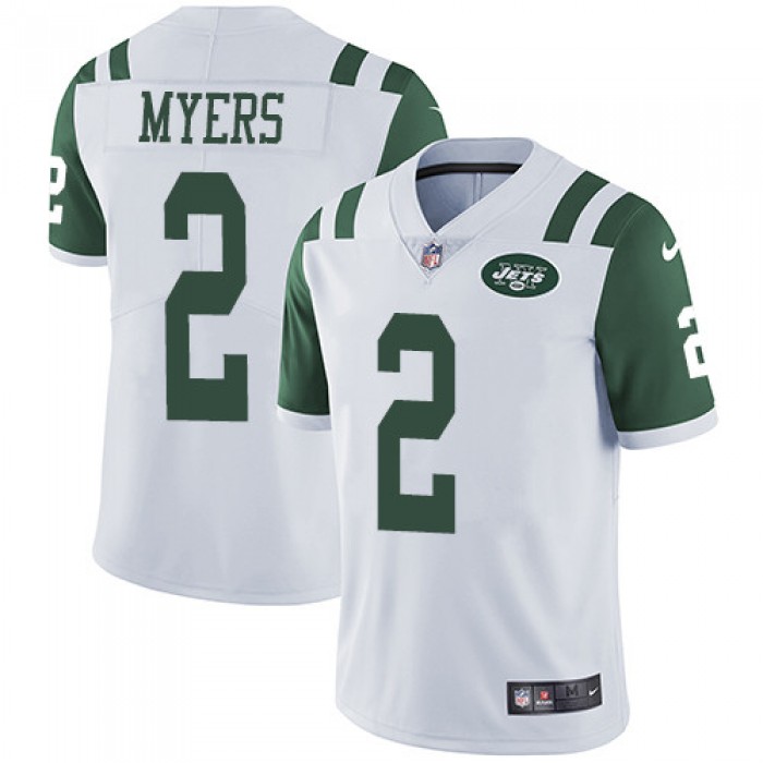 Nike Jets #2 Jason Myers White Men's Stitched NFL Vapor Untouchable Limited Jersey