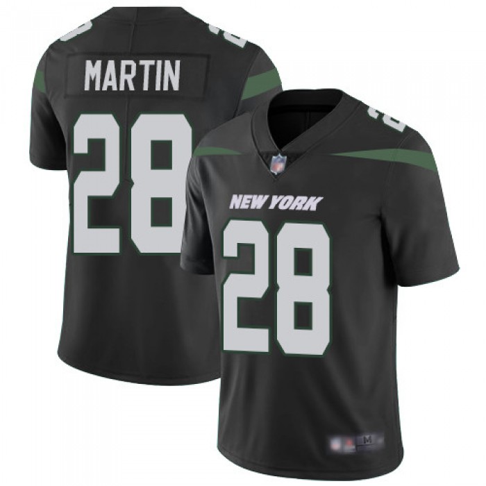 New York Jets #28 Curtis Martin Black Alternate Men's Stitched Football Vapor Untouchable Limited Jersey