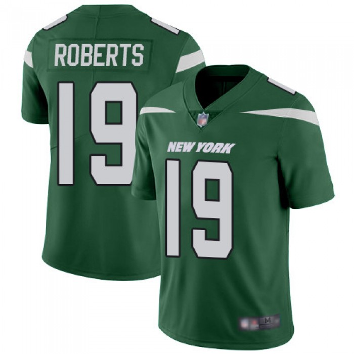 New York Jets #19 Andre Roberts Green Team Color Men's Stitched Football Vapor Untouchable Limited Jersey