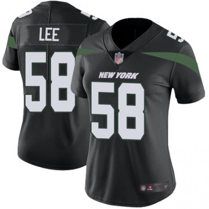 Jets #58 Darron Lee Black Alternate Women's Stitched Football Vapor Untouchable Limited Jersey