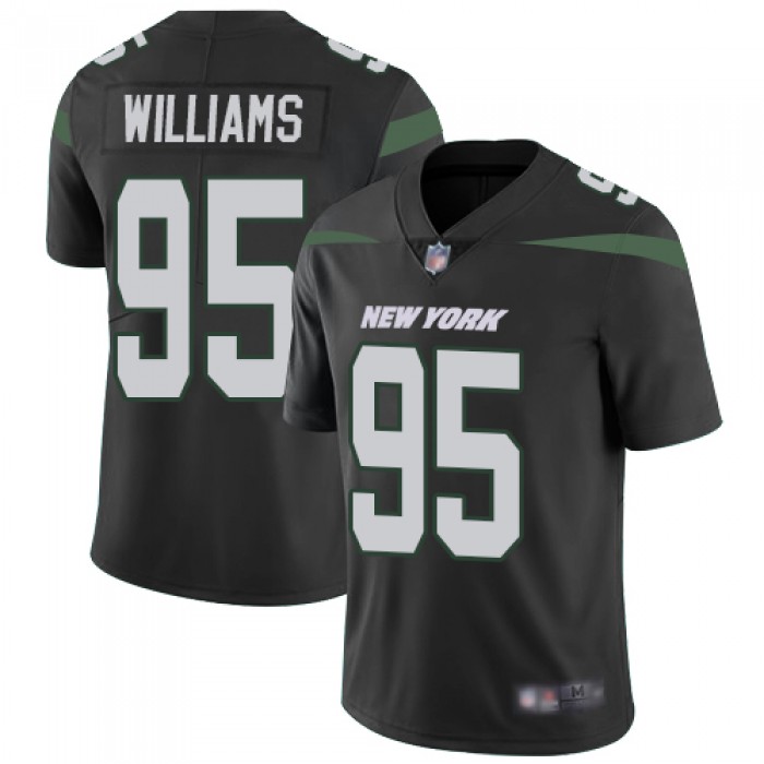 Jets #95 Quinnen Williams Black Alternate Men's Stitched Football Vapor Untouchable Limited Jersey