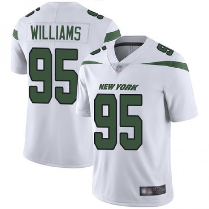 Jets #95 Quinnen Williams White Men's Stitched Football Vapor Untouchable Limited Jersey