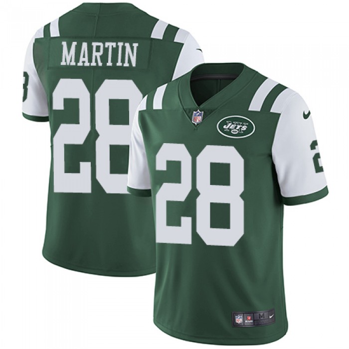 Jets #28 Curtis Martin Green Team Color Youth Stitched Football Vapor Untouchable Limited Jersey