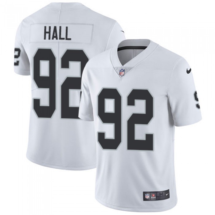 Nike Raiders #92 P.J. Hall White Youth Stitched NFL Vapor Untouchable Limited Jersey