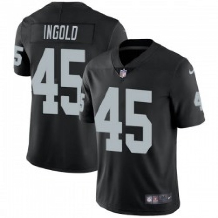 Youth Las Vegas Raiders #45 Alec Ingold Limited Black Team Color Vapor Untouchable Jersey