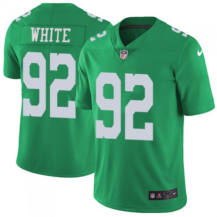 Nike Philadelphia Eagles #92 Reggie White Green Men's Stitched NFL Limited Rush Jersey