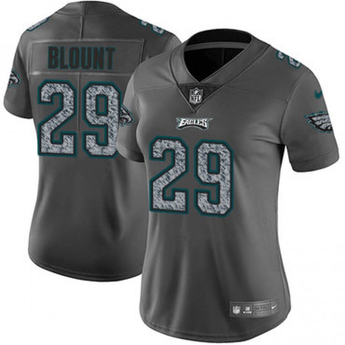 Women's Nike Philadelphia Eagles #29 LeGarrette Blount Gray Static Stitched NFL Vapor Untouchable Limited Jersey