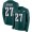Nike Eagles 27 Malcolm Jenkins Midnight Green Team Color Men's Stitched NFL Limited Therma Long Sleeve Jersey