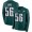 Nike Eagles 56 Chris Long Midnight Green Team Color Men's Stitched NFL Limited Therma Long Sleeve Jersey