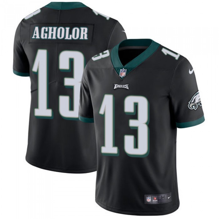Youth Nike Philadelphia Eagles #13 Nelson Agholor Black Alternate Stitched NFL Vapor Untouchable Limited Jersey