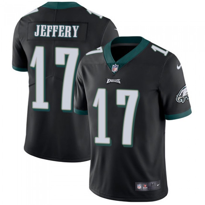 Youth Nike Philadelphia Eagles #17 Alshon Jeffery Black Alternate Stitched NFL Vapor Untouchable Limited Jersey