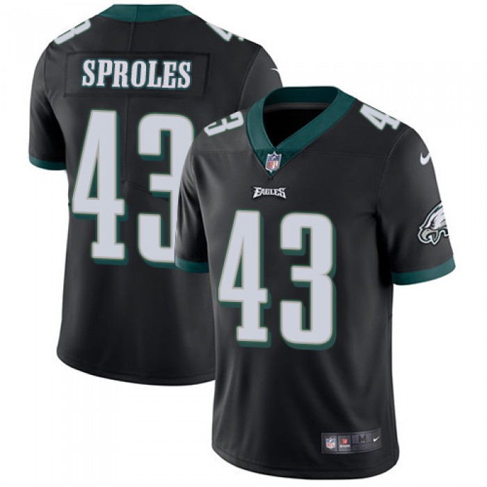 Youth Nike Philadelphia Eagles #43 Darren Sproles Black Alternate Stitched NFL Vapor Untouchable Limited Jersey