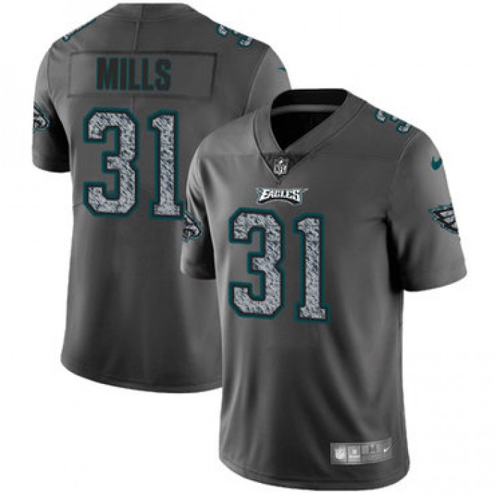 Youth Nike Philadelphia Eagles #31 Jalen Mills Gray Static Stitched NFL Vapor Untouchable Limited Jersey