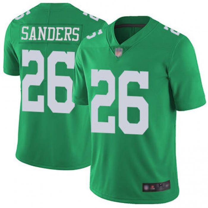 Eagles #26 Miles Sanders Green Youth Stitched Football Limited Rush Jersey