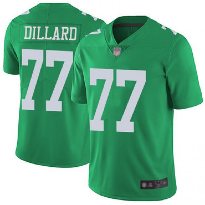 Eagles #77 Andre Dillard Green Youth Stitched Football Limited Rush Jersey