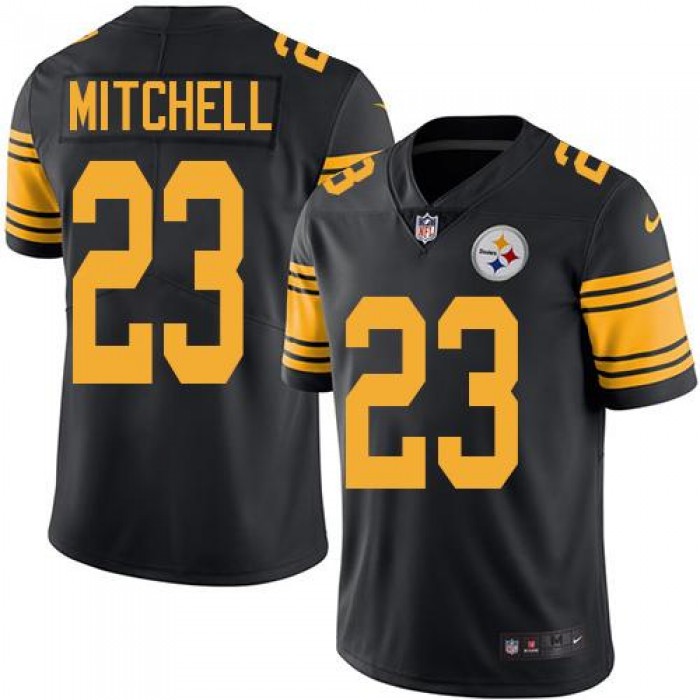 Nike Steelers #23 Mike Mitchell Black Men's Stitched NFL Limited Rush Jersey