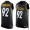 Men's Pittsburgh Steelers #92 James Harrison Black Hot Pressing Player Name & Number Nike NFL Tank Top Jersey