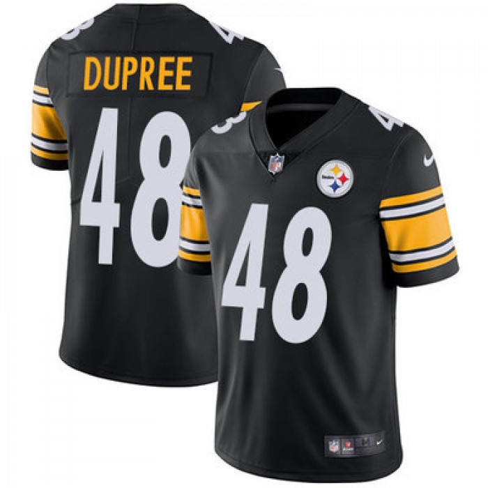 Youth Nike Steelers #48 Bud Dupree Black Team Color Stitched NFL Vapor Untouchable Limited Jersey