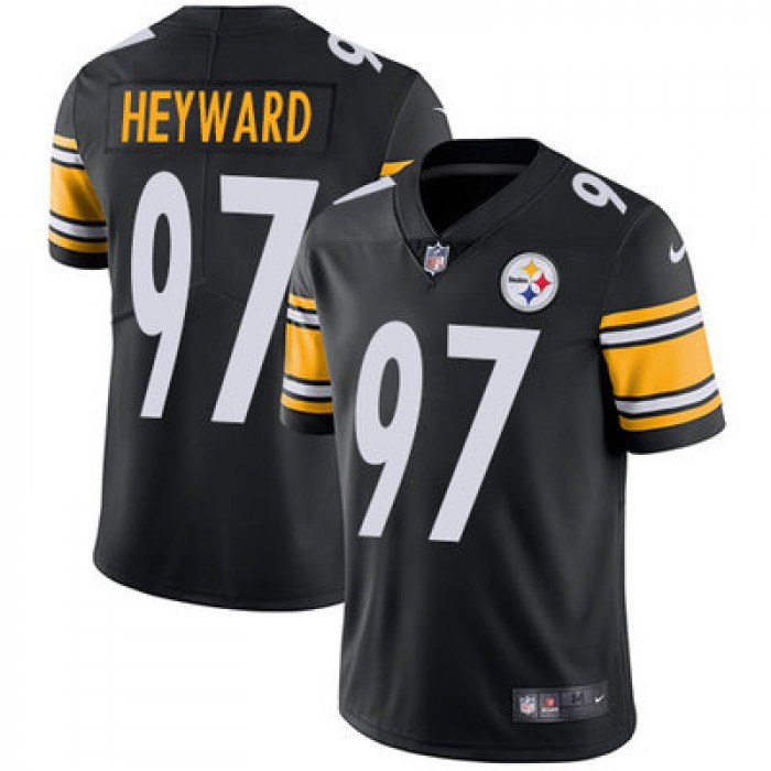 Youth Nike Steelers #97 Cameron Heyward Black Team Color Stitched NFL Vapor Untouchable Limited Jersey