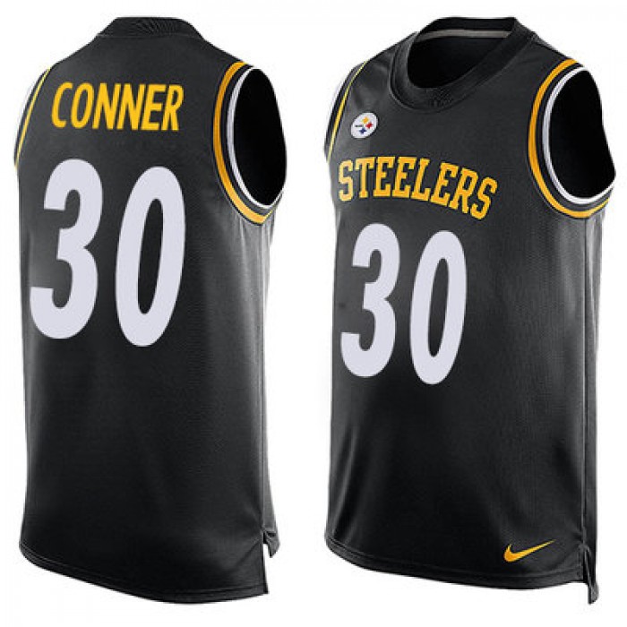 Nike Pittsburgh Steelers #30 James Conner Black Team Color Men's Stitched NFL Limited Tank Top Jersey