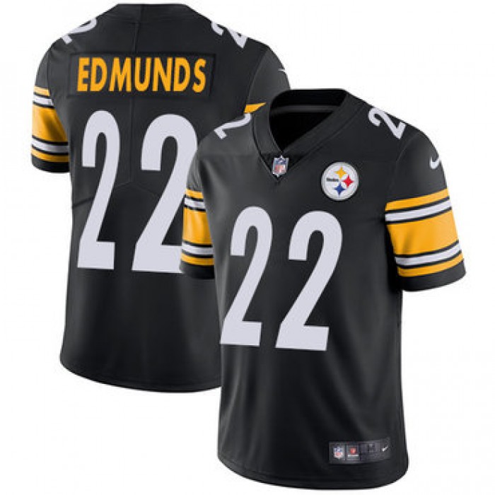 Nike Steelers #22 Terrell Edmunds Black Team Color Youth Stitched NFL Vapor Untouchable Limited Jersey