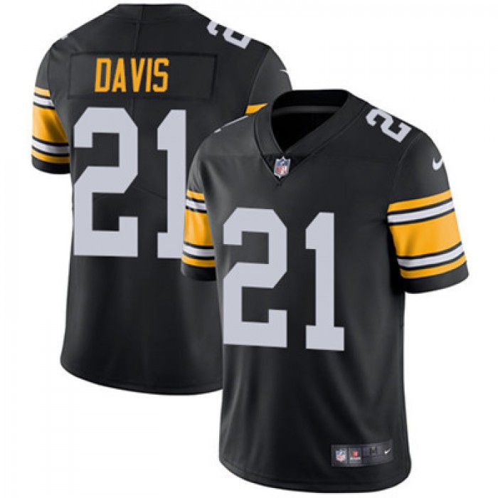 Nike Pittsburgh Steelers #21 Sean Davis Black Alternate Men's Stitched NFL Vapor Untouchable Limited Jersey
