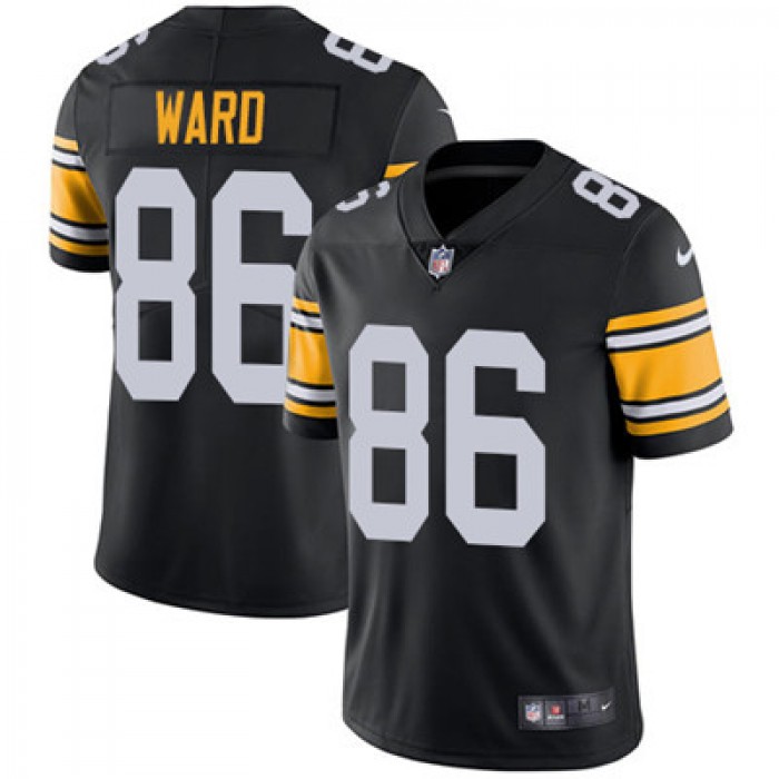 Nike Pittsburgh Steelers #86 Hines Ward Black Alternate Men's Stitched NFL Vapor Untouchable Limited Jersey