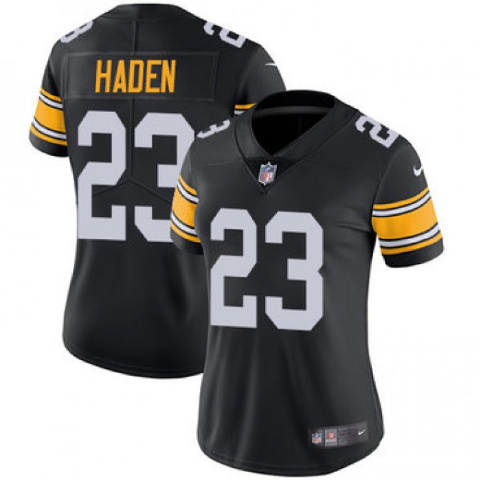Nike Pittsburgh Steelers #23 Joe Haden Black Alternate Women's Stitched NFL Vapor Untouchable Limited Jersey