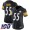 Nike Steelers #55 Devin Bush Black Team Color Women's Stitched NFL 100th Season Vapor Limited Jersey