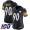 Nike Steelers #90 T. J. Watt Black Team Color Women's Stitched NFL 100th Season Vapor Limited Jersey