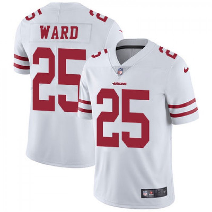 Nike San Francisco 49ers #25 Jimmie Ward White Men's Stitched NFL Vapor Untouchable Limited Jersey