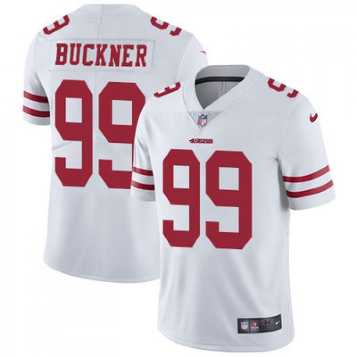 Nike San Francisco 49ers #99 DeForest Buckner White Men's Stitched NFL Vapor Untouchable Limited Jersey