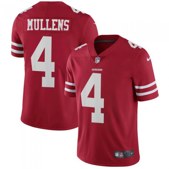 Nike San Francisco 49ers Nick Mullens RED NFL Vapor Untouchable Limited Jersey