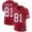 Nike 49ers #81 Trent Taylor Red Team Color Men's Stitched NFL Vapor Untouchable Limited Jersey