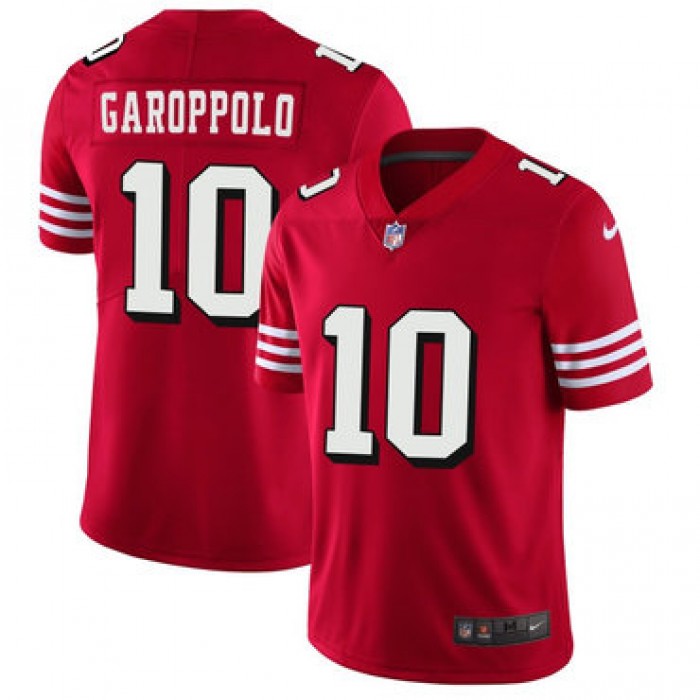 Nike San Francisco 49ers #10 Jimmy Garoppolo Red 2018 Vapor Untouchable Limited Jersey