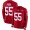 49ers #55 Dee Ford Red Team Color Men's Stitched Football Limited Therma Long Sleeve Jersey