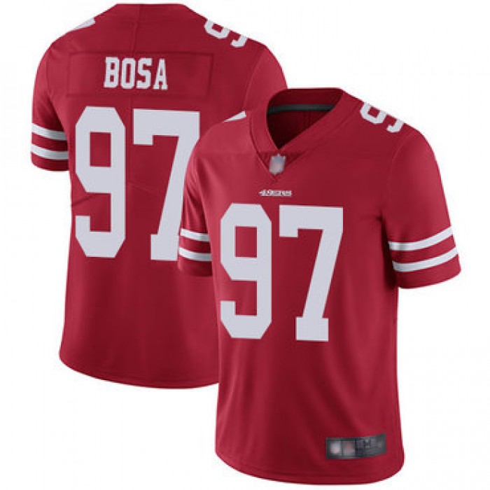 49ers #97 Nick Bosa Red Team Color Men's Stitched Football Vapor Untouchable Limited Jersey