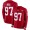 49ers #97 Nick Bosa Red Team Color Men's Stitched Football Limited Therma Long Sleeve Jersey