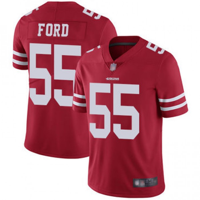 49ers #55 Dee Ford Red Team Color Youth Stitched Football Vapor Untouchable Limited Jersey
