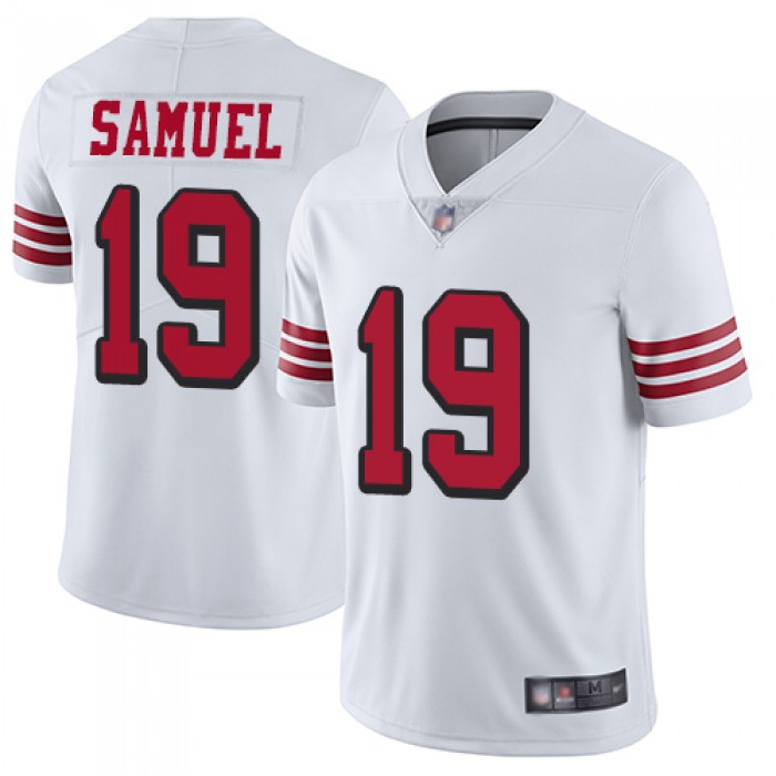 49ers #19 Deebo Samuel White Rush Youth Stitched Football Vapor Untouchable Limited Jersey
