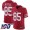 49ers #85 George Kittle Red Team Color Men's Stitched Football 100th Season Vapor Limited Jersey