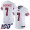 Nike 49ers #7 Colin Kaepernick White Rush Women's Stitched NFL Limited 100th Season Jersey