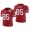 Men's San Francisco 49ers #85 George Kittle Red 75th Anniversary Patch 2021 Vapor Untouchable Stitched Nike Limited Jersey