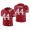 Men's San Francisco 49ers #44 Tom Rathman Red 75th Anniversary Patch 2021 Vapor Untouchable Stitched Nike Limited Jersey