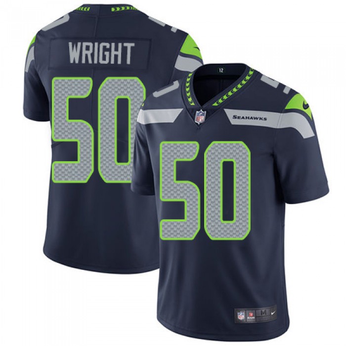 Nike Seattle Seahawks #50 K.J. Wright Steel Blue Team Color Men's Stitched NFL Vapor Untouchable Limited Jersey