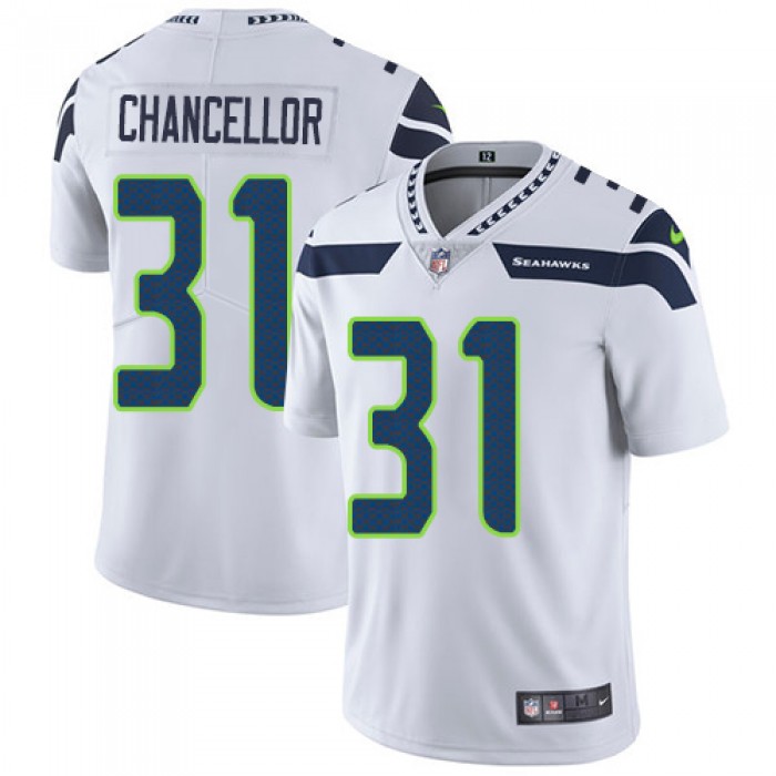 Nike Seattle Seahawks #31 Kam Chancellor White Men's Stitched NFL Vapor Untouchable Limited Jersey