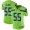 Women's Nike Seahawks #55 Frank Clark Green Stitched NFL Limited Rush Jersey
